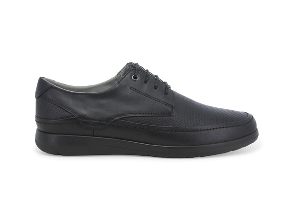 Melluso Uomo Scarpe Casual Estive con Lacci Tomaia Pelle Nera U55365-233743
